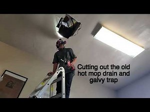 Removing Old Hot Mop Shower Drain and Installing New Shower Pan and Drain | Pershing Plumbing