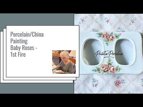 Master The Art Of Painting Porcelain: Beautiful Baby Roses - First Firing!