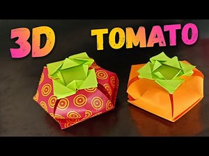 3D Tomatoes Origami – How to make a Paper Tomato