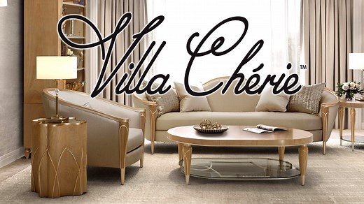 Find romance every day with Villa Cherie. With graceful curves, chic champagne accents, and Swirl Mahogany surfaces, this collection combines the elegance of traditional style and the polish of modern design into a truly luxurious look. https://www.amini.com/collections_item.asp?code=9008000&collection=Villa Cherie - Caramel By Michael Amini Jane Seymour LIVING | Michael Amini