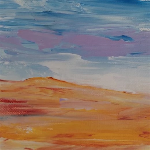 Original Dunes Painting A5 | the Hague Landscape Art | Dutch Coastal Acrylic | Palette Knife Textured Artwork | Small Wall Decor Gift - Etsy