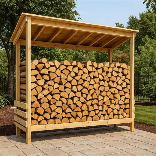 Firewood Shed Plans - Outdoor Lumber Storage (woodworking Plan) - Etsy