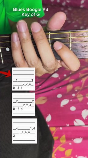 Blues Boogie Guitar Tutorial #3 #guitartutorial #guitarlessons #guitarist #bluesguitar #guitar | Hey Guitar