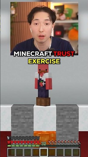 Minecraft TRUST EXERCISE w/ NPC Tom #gaming #shorts #youtubeshorts #minecraft