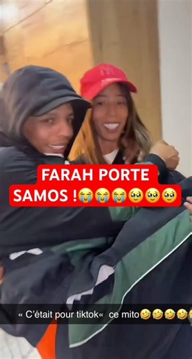 FARAH PORTE SAMOS !😭#nasdas #samos #farah #humour #teamnasdas #fyp #krimow #drole #viral