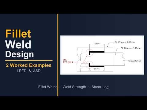 Module 5.2 | Steel Connection Design — Welded Connection Design | Two Worked Examples (LRFD & ASD)