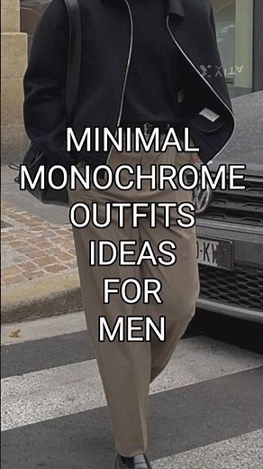 5 Minimal Monochrome Winter Outfits for Men | Clean, Modern & Aesthetic ❄️🖤