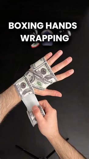 Boxing hands wrapping ✔️ #boxer #boxing #boxingtraining #boxingcoach #boxingwraps