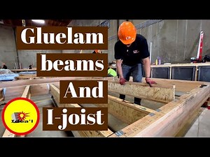 glulam beams and I-Joists #constructionschool #tradeschool