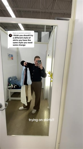 Trying On Different Skirts from Old Navy