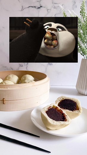Delicious Kung Fu Panda Inspired Sweet Bean Buns