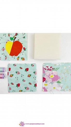 Here you will find a quick tutorial on how to make the fabric baskets. You will find a full step by step Tutorial with photos on my blog. Link in profile bio. . These adorable baskets are so cute in your sewing room. And fairly easy to make, and FQ friendly. . All of the fruit quilt blocks are in my shops. . . . pattern: @joejuneandmae (link in bipo) music: @johnnycosmic @realcolliebuddz -sun and moon fabric: @Rileyblakedesigns by @zeriano . . . . . . . . . . (advertising) #fabricbaskets #freepa