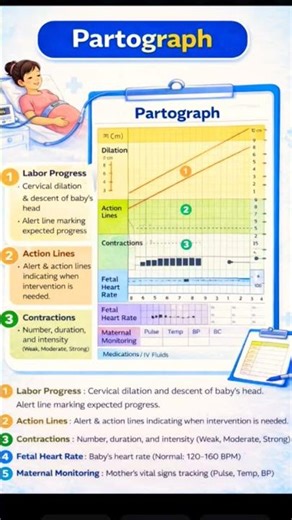 📌Learn Partograph in 5 Minutes ⏱️ (Easy Explanation)📚