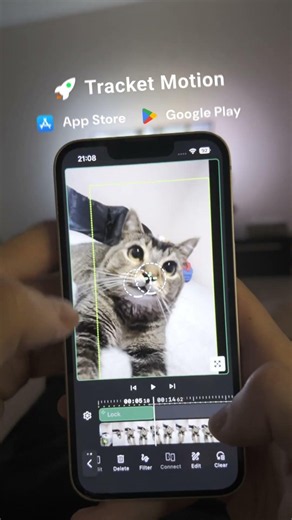 Testing my motion tracking video editor app using video from: turn.signal4 (TikTok)