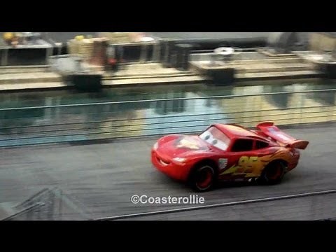 Lightning McQueen in Lights Motors Action Extreme Stunt Show at Hollywood Studios WDW (HD)