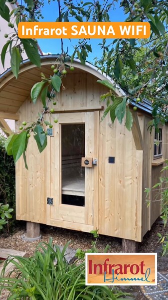 Infrarot Sauna mit Celsius WIFI über App gesteuert #infrarot #sauna #smartheizen #wellness #heizen