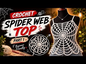 Crochet Spider Web Top Tutorial 🕸️ | Part 1 | Beginner Friendly