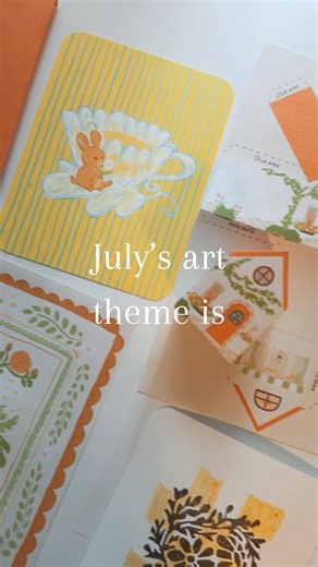 I Started a Snail Mail Club | July Art Theme & Postcard Printing