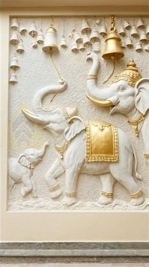 Baby & Mother Elephant Stone Mural | Nature’s Bond in Stone #earthstona #earthchild #earthcollection