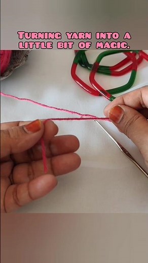 Learn how to turn pink yarn into a magic crochet butterfly. Easy handmade craft tutorial for anyone.