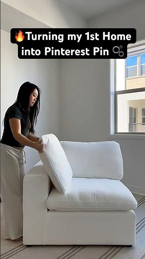 🔥Turning my 1st-Apartment into pinterst pin (Living Room!) Budget & Renter Friendly 🏡✨ #home