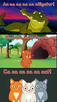 Animal Sounds for Kids | Alligator Bear Cat Dog Elephant Fox Goat | Fun Learning Song