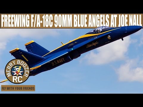 New Freewing F/A-18C Hornet Blue Angels 90mm EDF Joe Nall Full Flight Video and First Impressions