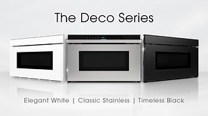 Sharp Deco Series Microwave Drawers | Black, White & Stainless Steel