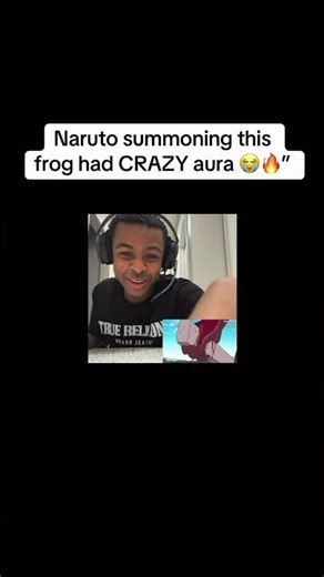Naruto summoning this frog had CRAZY aura 😭🔥”