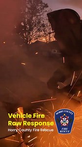 7K views · 140 reactions | VEHICLE FIRE RAW RESPONSE - Have you ever wondered what it looks like to respond to a vehicle fire from a Horry County Fire Rescue firefighter's perspective? Look no further. #HCFR | Horry County Fire Rescue | Facebook