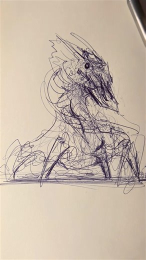 The Monster That Drew Itself #artprocess #conceptart #creatureart