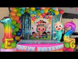 decoración //fiesta temática cocomelon, para hacer en casa..