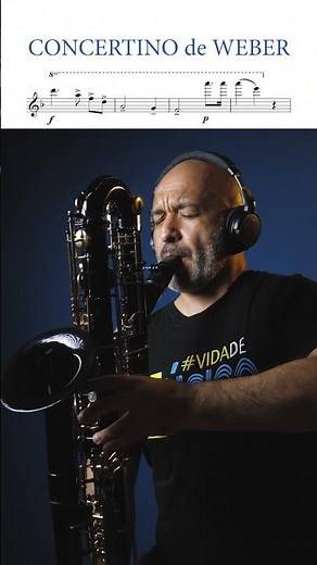 Weber's CONCERTINO with a CONTRABASS CLARINET! Practice of high register.