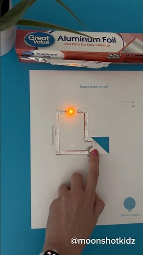 Did you know you can make simple circuits using regular kitchen aluminum foil?