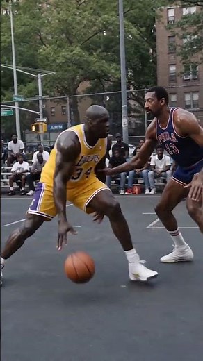 Shaquille O'Neal vs Wilt Chamberlain 1v1 #nba #shaq #shaquilleoneal #wiltchamberlain