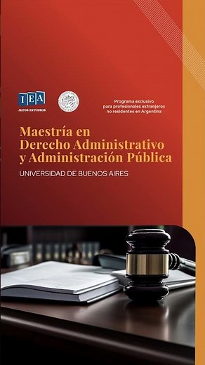 Maestría en derecho administrativo - 2026
