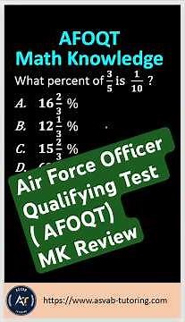 Air Force Officer Qualifying Test ( AFOQT) Math Knowledge Review #asvab #afoqtprep