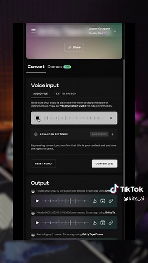 How to turn your VOICE into DRUMS 🔥 The Kits.AI Instrument tool will enable you to create unique samples and boost your creativity as a music producer! Just upload a vocal sample or any other melodic loop you like, and Kits.AI will turn it into a completely new instrument! #musicproducer #producertok #aimusicproduction #mixingtips