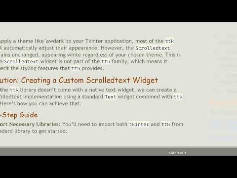 Finding a ttk Equivalent of the Scrolledtext Widget in Tkinter