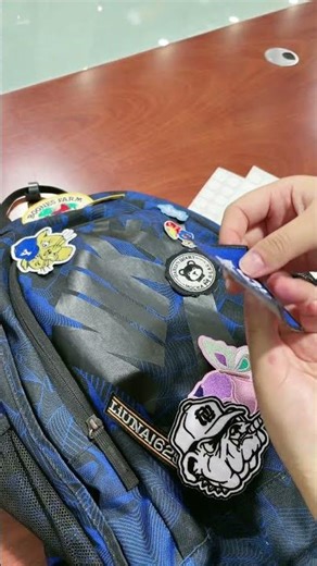 DIY a nice backpack with our embroidery patchs