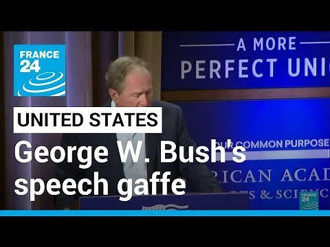 'I mean Ukraine': Former US president George W. Bush's speech gaffe • FRANCE 24 English