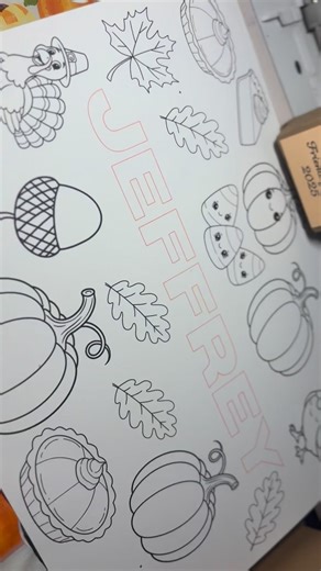 #Friendsgiving2025 place mats & favor boxes 旅 | Kreative J’s | Facebook