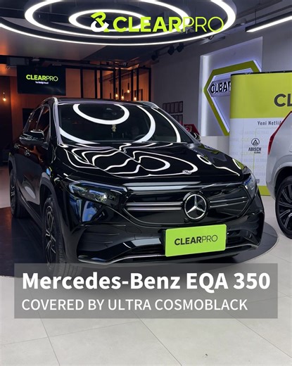 ClearPro Global on Instagram: "🔥 Mercedes EQA 350 Refurbished with ClearPro Ultra CosmoBlack⚫ 🛡Our Turkey distributor transformed this EQA 350 from white to a bold, deep black — delivering a powerful and sophisticated presence on the road 🇹🇷✨.Ultra CosmoBlack combines paint protection and color change in one advanced solution: ▪️ Superior hydrophobicity ▪️ Self-healing surface technology ▪️ Deep black, smooth, premium finishMaximum protection. Timeless style. 🛡️🚗 👀 Would your customers ch
