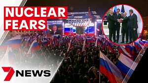 68K views · 823 reactions | Vladimir Putin is tonight claiming ownership over parts of eastern Ukraine, in what's being described as the most serious escalation of the war since the invasion. World leaders fear it's another step towards nuclear conflict as Russia celebrates its victory. 7NEWS at 6pm | More local news: www.7news.com.au/news/vic #7NEWS | 7NEWS Melbourne | Facebook