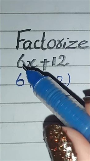6x+12 factorize -factorize #shorts