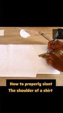 How to slant the shoulder of a shirt