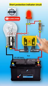 Short protection indicator circuit #viral #electrical | Electric 2.0