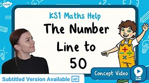 The Number Line to 50 | KS1 Maths Concept Video