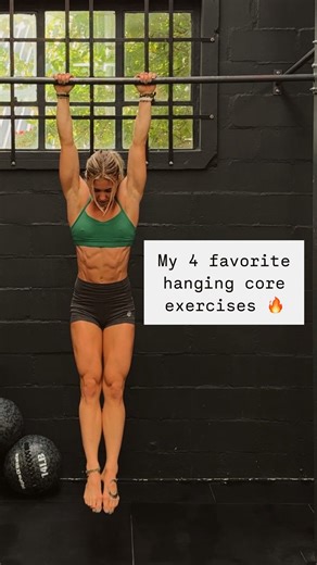 Claire P. Thomas | Hold on tight & add this hanging core circuit to the end of your next workout. 🔥 Hanging core isn’t just for your abs. While your abs are... | Instagram