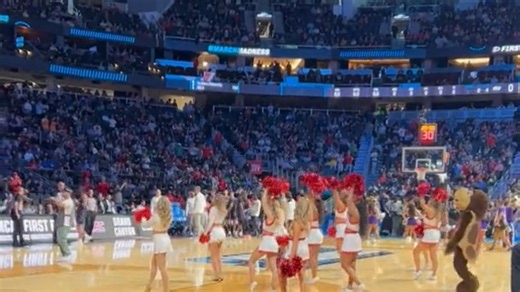 Climate Pledge Arena as Maryland, Grand Canyon teams introduced in NCAA March Madness